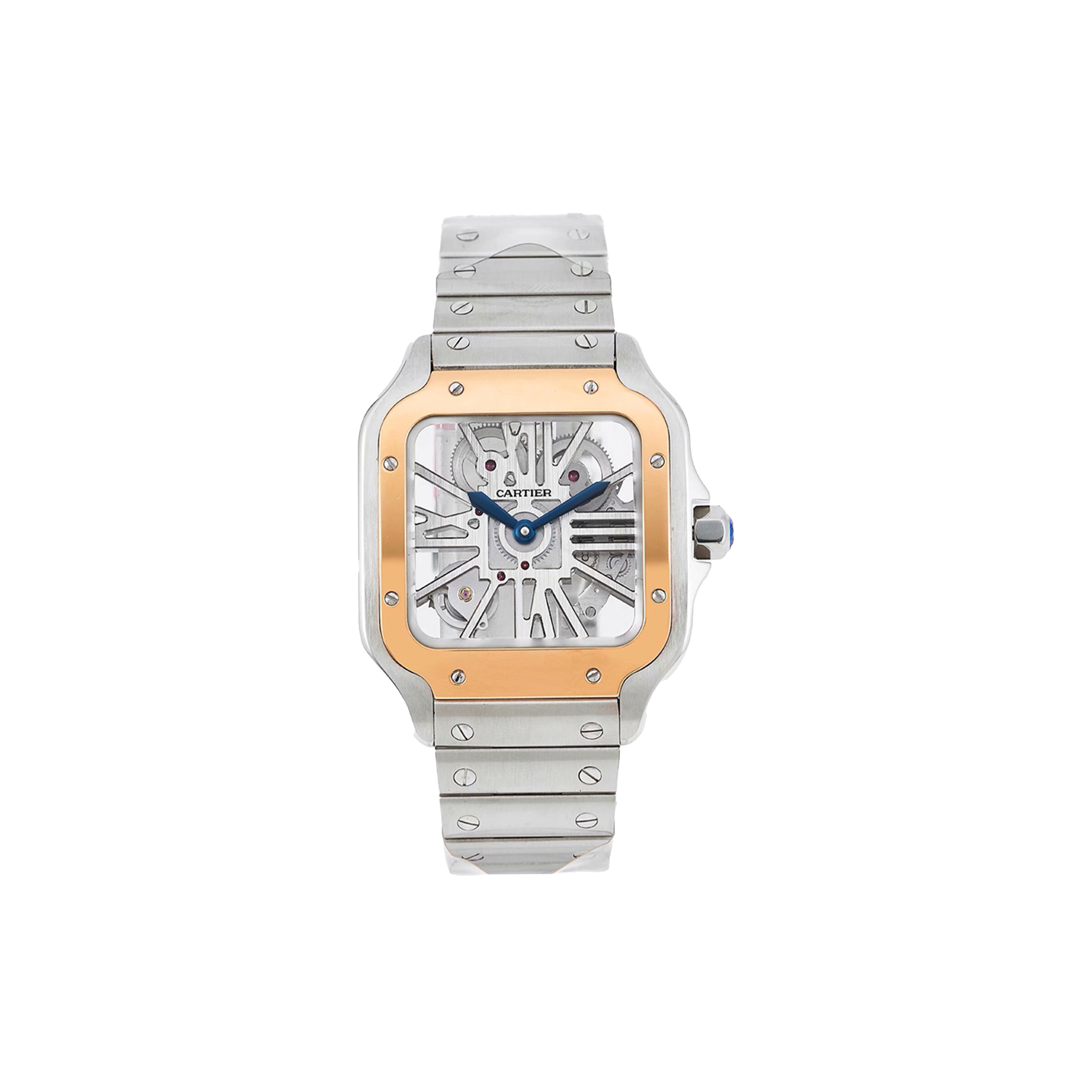 CARTIER SANTOS DE SKELETON 39.8MM WATCH WAT01518